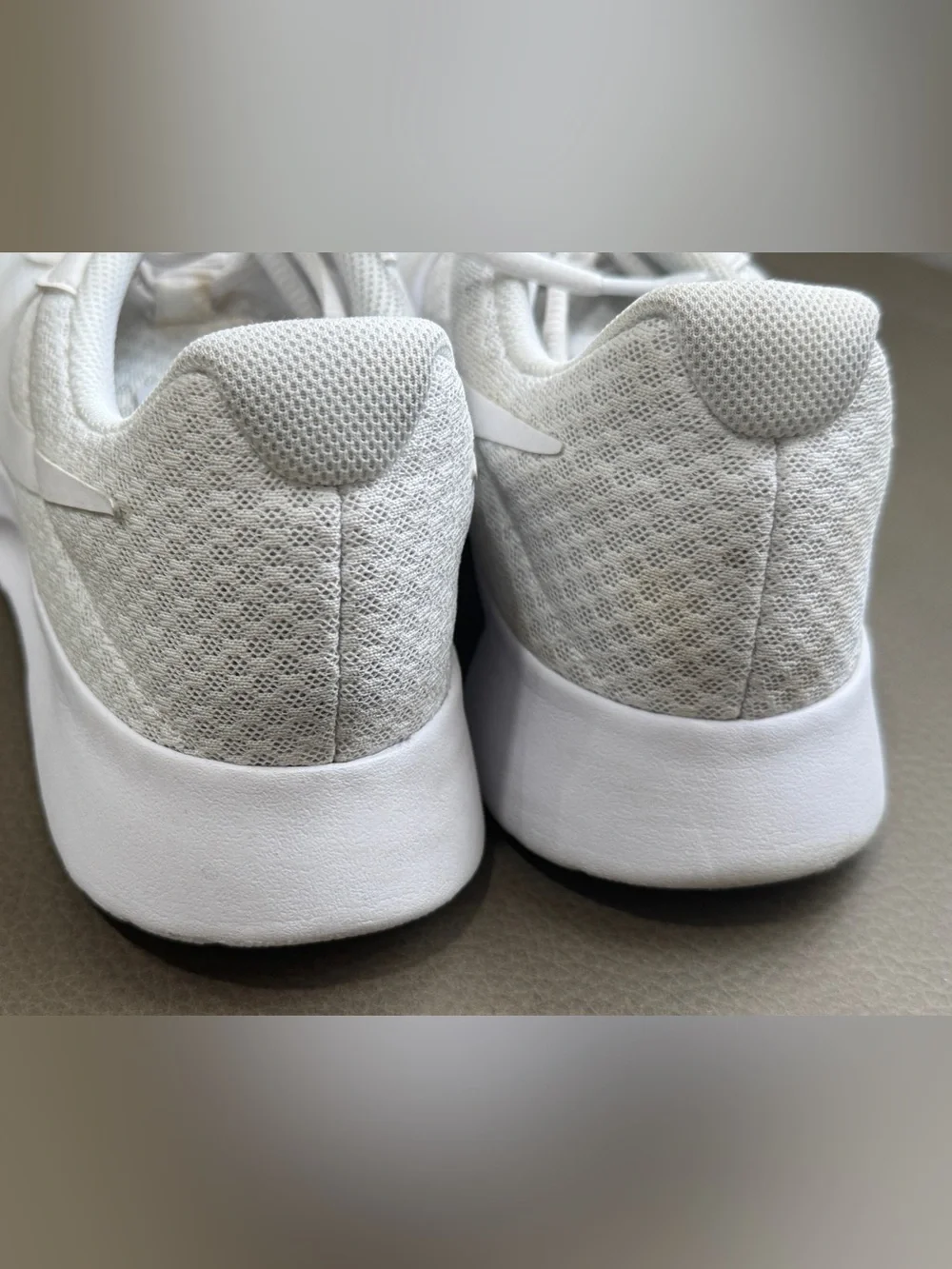 Nike White Mesh Athletic Sneakers